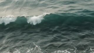 Realistic Ocean Waves Crash Against Rocky Beach | Cinematic Nature