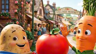 Potato, Tomato & Carrot’s Funny Market Adventure 😱🥔🍅🥕 | Part 1