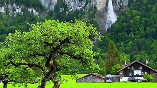 Alpine Waterfall Magic 🏞️💦 2