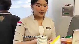 Pramugari super air jet jualan di pesawat.mp4