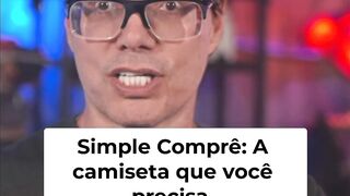 Camiseta Simple_ Qualidade Top Made in USA!