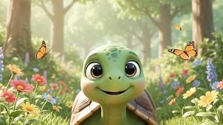 A Little Turtle’s Happy Journey 🐢🦋 | Cute Forest Adventure