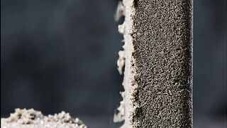 Satisfying Grey Kinetic Sand Wire Slicing ASMR | Clean Cuts Only