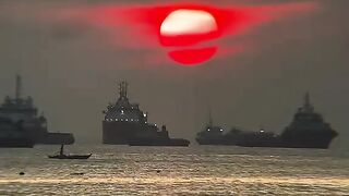 Sunset yang indah