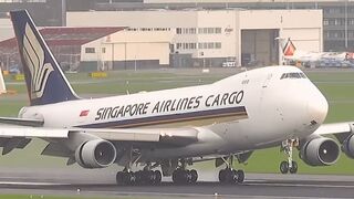 GO AROUND🔄‼️ Seeing the Singapore Cargo B747-400F preforming a go around at AMS