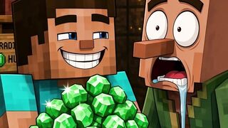 Villager Eats Steve's Emerald by Accident 😂💎 | Minecraft AI
