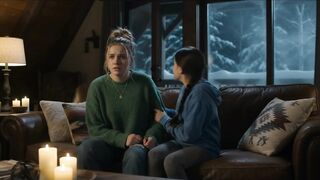 Two sisters are left home alone together in their mountain lodge - 兩姊妹獨自留在山間小屋。