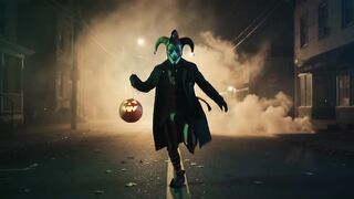 Clown released in Las Vegas - Payaso suelto en Las Vegas