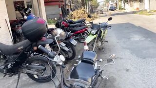 MOTO  COM O MOTOR DE ESTRADA