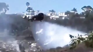 Forest fire extinguishing in Kalimantan