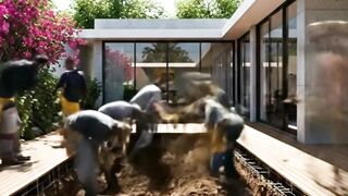 Build a Swimming Pool in a Modern Luxury Villa