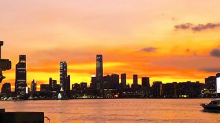Enjoy the beautiful evening view from the corner of the city