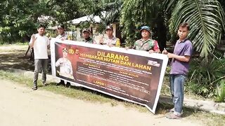 Dilarang bakar hutan dan lahan