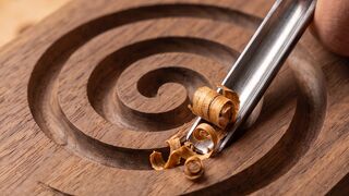 Hand-Carving a Wooden Block | Satisfying Woodworking ASMR