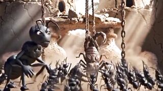 BATTLE BETWEEN ANTS AND SCORPION