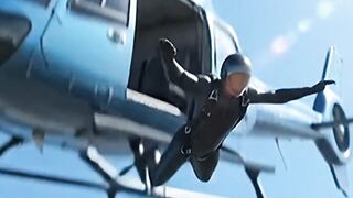 Extreme Helicopter Pool Jump | Photorealistic 3D Animation (10 Sec)