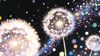 Dandelion in the Garden of Light 🌼✨