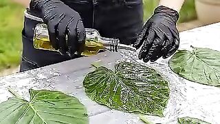 DIY Turning real leaves