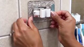 Self adhesive hooks for bathroom