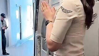 Beautiful Super Air Jet flight attendant Maya Resti.mp4