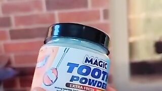 Magic tooth powder