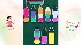 Encher garrafas com as cores certas Um desafio divertido e cheio de cores!