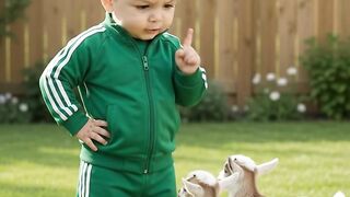Baby n goat kids 😍