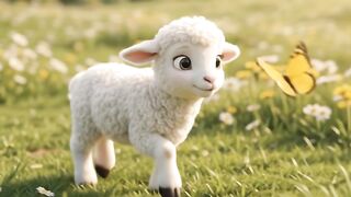 Little Lamb's magical day in the flower meadow