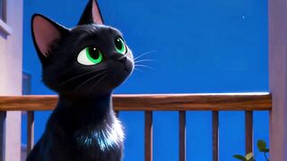 Kucing hitam lucu