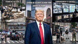 Trump arrive à Manhattan sous haute sécurité avant sa rencontre avec Mamdani