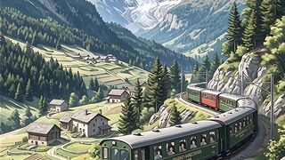 Journey Through the Swiss Alps: A Scenic Train Ride Through Flower Valleys
