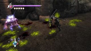 Ninja Gaiden nas cavernas a procura da saída
