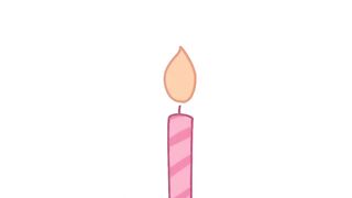 Blow the candle in......... Happy Birthday