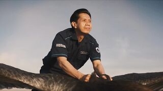 Riding an eagle