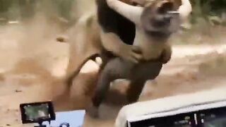 Behind the scenes of a movie