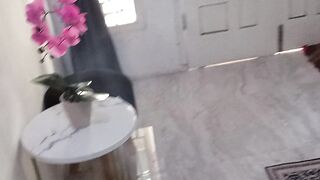 Decorative Flower Vase on Small Table in Home Interior