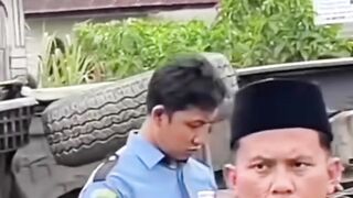 Tragic Turn: Ambulance Overturns While Transporting Deceased — Langkat, North Sumatra