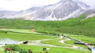 Keindahan alam Negeri Dongeng China Di Daoceng Yading Sichuan China
