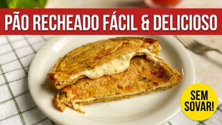 Pão de Frigideira Fofinho e Recheado em Menos de 5 Minutos!