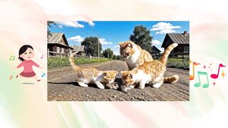 "Mãe gata e sua turma" Amor de mãe em sua forma mais fofa!