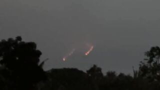 A fire broke out near Mount Rinjani in Lombok last night. 🔥