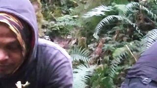 Setting Up a Campsite on The Hiking Trail