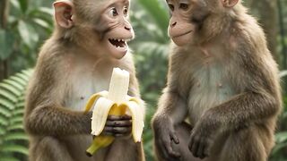 Monkey Banana Prank Goes Wrong 😂🐒🍌