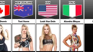 Most Beautiful Female Wrestlers From Different Countries