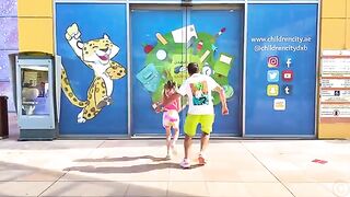 Nastya and Dad explore kids entertainment in Dubai