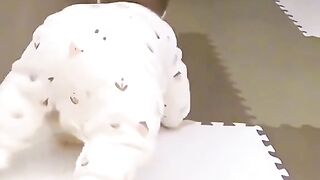Baby crawling