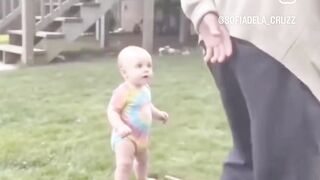 Grandfather and kid