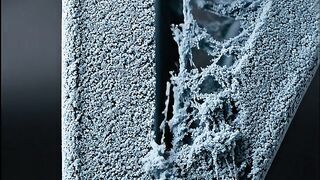 Satisfying Grey Kinetic Sand Wire Slicing ASMR | Clean Cuts