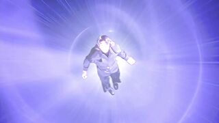 Fujimiya transforms into Ultraman Agul for the first time