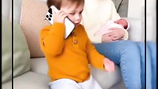Funny Toddler Asking Dad for a New Mommy Because of the New Baby